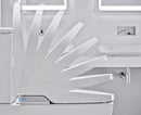 JOHNSON SUISSE LISTO BTW RIMLESS SMART TOILET SUITE W/ REMOTE CONTROL GLOSS WHITE