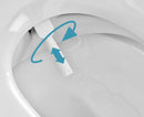 JOHNSON SUISSE LISTO BTW RIMLESS SMART TOILET SUITE W/ REMOTE CONTROL GLOSS WHITE