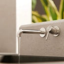 NERO Zen SS316L Wall Basin/Bath Mixer Seperate Back Plate 185mm/230mm Spout