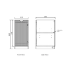OTTI MARLO MATTE BLACK 1060MM BASE LAUNDRY CABINET WITH STONE TOP & SINK