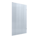 BELLA VISTA FRAMELESS REEDED FIXED PANEL SHOWER SCREEN CHROME