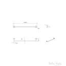 Bella Vista Mica Dusk Bronze Single Towel Rail - 800mm