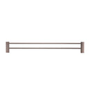 Bella Vista Mica Dusk Bronze Fluted Double Towel Rail - 800mm