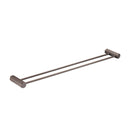 Bella Vista Mica Dusk Bronze Fluted Double Towel Rail - 800mm
