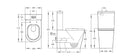 POSEIDON STELLA RIMLESS SMART TOILET WITH REMOTE CONTROL GLOSS WHITE