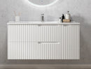 OTTI NOOSA MATTE WHITE 1200MM SINGLE BOWL WALL HUNG VANITY