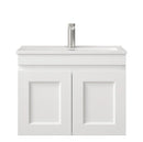 OTTI HAMPTON MARK II MATTE WHITE 600MM SINGLE BOWL WALL HUNG VANITY
