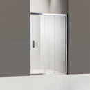 BELLA VISTA LAYLA SEMI FRAMED TRIPLE DOOR 2 SLIDING AND 1 FIXED FRONT ONLY PANEL CHROME