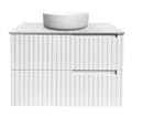 OTTI NOOSA MATTE WHITE 750MM SINGLE BOWL FLOOR STANDING VANITY