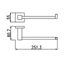 BLAZE Series Chrome Towel Hook Ring 250mm