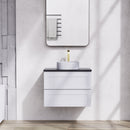 CETO FREMANTLE MATTE WHITE 750MM SINGLE BOWL WALL HUNG VANITY