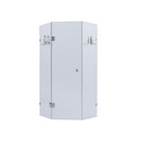 BELLA VISTA FRAMELESS DIAMOND CORNER SHOWER SCREEN CHROME