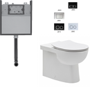 JOHNSON SUISSE TOLEDO XTRA ECONOFLUSH RIMLESS CONCEALED GLOSS WHITE