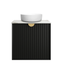 OTTI MARLO MATTE BLACK 600MM SINGLE BOWL FLOOR STANDING VANITY