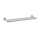 NERO DOLCE DOUBLE TOWEL RAIL BRUSHED NICKEL 700MM