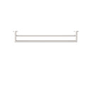 NERO DOLCE DOUBLE TOWEL RAIL BRUSHED NICKEL 700MM
