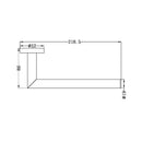 NERO DOLCE HAND TOWEL RAIL BRUSHED NICKEL