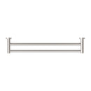 NERO CLASSIC NON-HEATED DOUBLE TOWEL RAIL BRUSHED NICKEL (AVAILABLE IN 600MM AND 800MM)