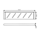 RUSHY BRUSHED BRASS SHELF