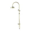 NERO YORK TWIN SHOWER WITH METAL HAND SHOWER AGED BRASS