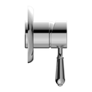 NERO YORK SHOWER MIXER WITH METAL LEVER 100MM CHROME