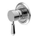 NERO YORK SHOWER MIXER WITH METAL LEVER 100MM CHROME