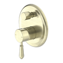 NERO YORK SHOWER MIXER DIVERTER WITH METAL LEVER 160MM AGED BRASS