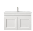 OTTI HAMPTON MARK II MATTE WHITE 750MM SINGLE BOWL WALL HUNG VANITY