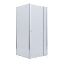 BELLA VISTA OLIVIA SEMI FRAMED PIVOT DOOR FRONT AND RETURN PANEL SHOWER SCREEN CHROME