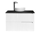 OTTI NOOSA MATTE WHITE 900MM SINGLE BOWL WALL HUNG VANITY