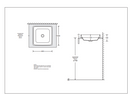 JOHNSON SUISSE GEMELLI SQUARE SEMI-INSET BASINS WHITE 400MM