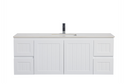 CETO ACACIA SHAKER MATTE WHITE 1500MM SINGLE BOWL WALL HUNG VANITY