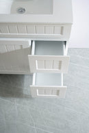 CETO ACACIA SHAKER MATTE WHITE 750MM FLOOR STANDING VANITY (AVAILABLE IN LEFT HAND DRAWER AND RIGHT HAND DRAWER)