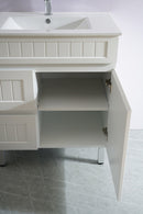 CETO ACACIA SHAKER MATTE WHITE 750MM FLOOR STANDING VANITY (AVAILABLE IN LEFT HAND DRAWER AND RIGHT HAND DRAWER)