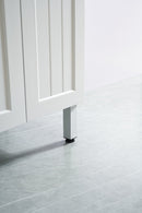 CETO ACACIA SHAKER MATTE WHITE 900MM SINGLE BOWL FLOOR STANDING VANITY (AVAILABLE IN LEFT AND RIGHT HAND DRAWER)