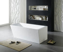 POSEIDON GLOSS WHITE AVIS LEFT CORNER BACK TO WALL BATHTUB (AVAILABLE IN 1500MM AND 1700MM)
