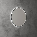 AULIC WINDSOR LED MIRROR MATTE BLACK 3 COLOUR LIGHTS 700MM