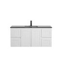 CETO ACACIA SHAKER MATTE WHITE 1200MM SINGLE BOWL WALL HUNG VANITY