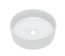 POSEIDON BELLEVUE FLUTED ABOVE COUNTER BASIN GLOSS WHITE 360MM