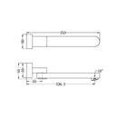NERO BIANCA Swivel Bath Spout