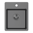 ABEY BS SINGLE BOWL BAR SINK WITH TAP LANDING BLACK PEARL 370MM