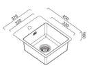 ABEY BS SINGLE BOWL BAR SINK WITH TAP LANDING ARTISAN COPPER 370MM