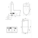 LAFEME THEA LUXURY VEGA RIMLESS BACK TO WALL TORNADO SMART TOILET WHITE