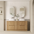 AULIC LOVINA HARVEST OAK 1800MM DOUBLE BOWL FREESTANDING VANITY