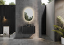 CETO AVALON Flutted Curved Wall Hung Vanity MATTE BLACK 750-1500mm