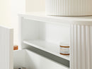 CETO AVALON Flutted Curved Wall Hung Vanity MATTE WHITE 750-1500mm