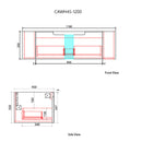 Aulic Savio Wall Hung Vanity 1200MM