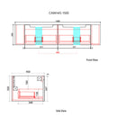 Aulic Savio Wall Hung Vanity 1500MM