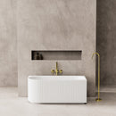 CETO CAPRI FREESTANDING RIGHT CORNER BATHTUB GLOSS WHITE (AVAILABLE IN 1500MM AND 1700MM)