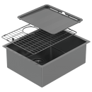 ABEY PIAZZA SINGLE BOWL KITCHEN SINK BLACK PEARL 545MM